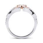 Very Light Pink Cushion Diamond Halo Ring