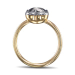 Royal Blue Heart Sapphire Solitaire Ring