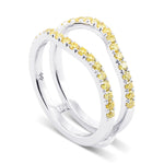 Fancy Intense Yellow Diamond Jacket Wedding Ring