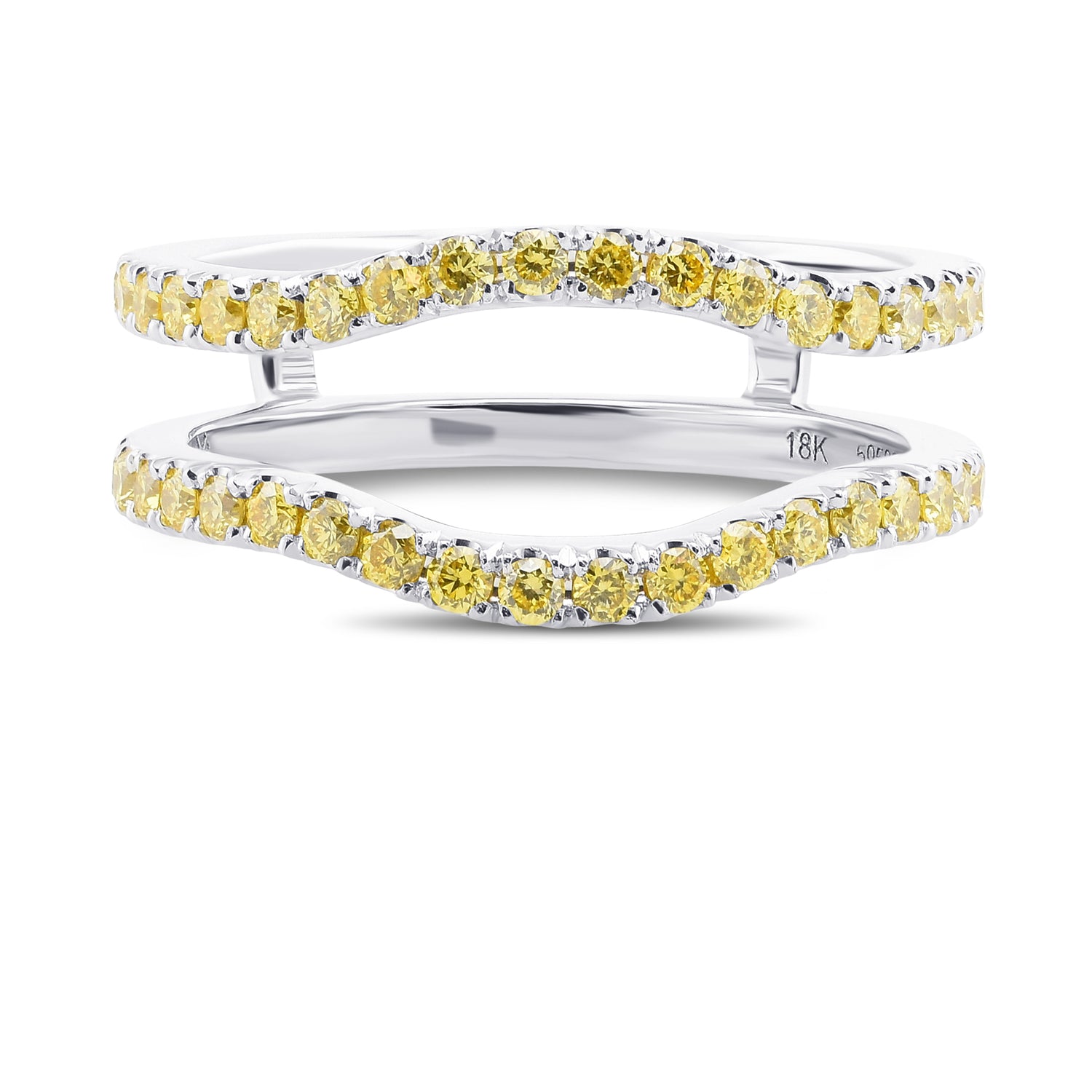 Fancy Intense Yellow Diamond Jacket Wedding Ring