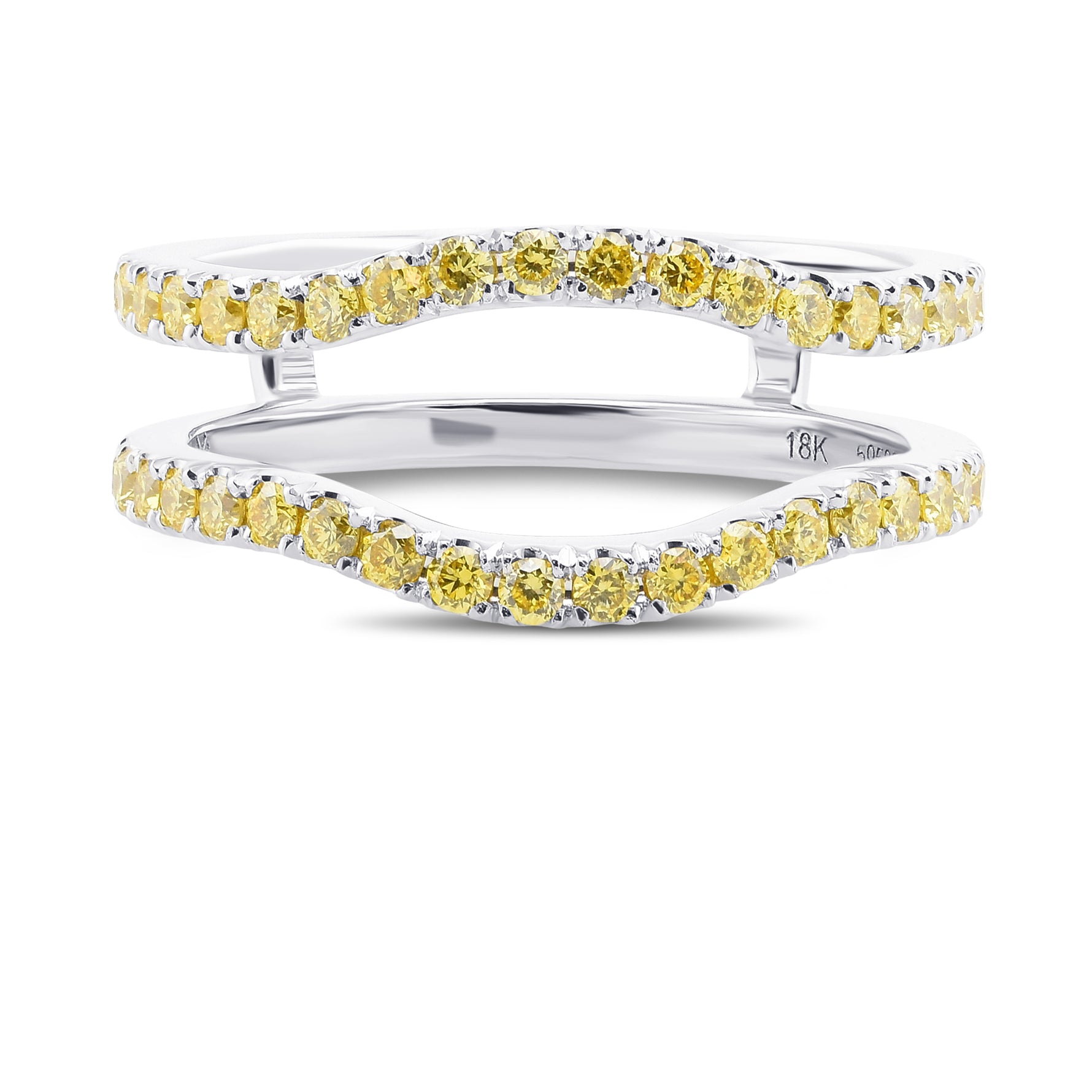 Fancy Intense Yellow Diamond Jacket Wedding Ring