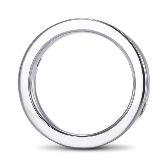 Garnet & Alexandrite Men's Band Ring