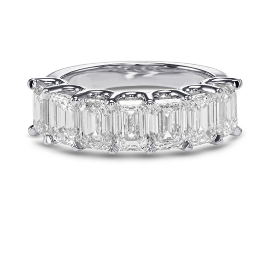 Emerald-cut Seven-stone Diamond Ring