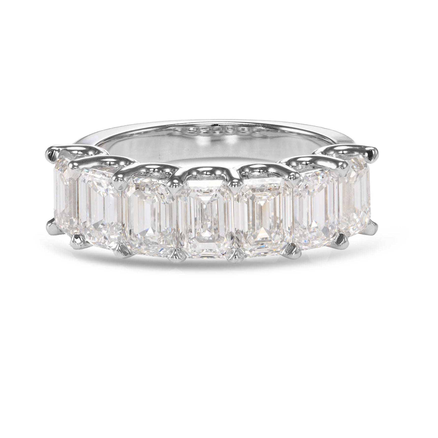 Emerald-cut Seven-stone Diamond Ring