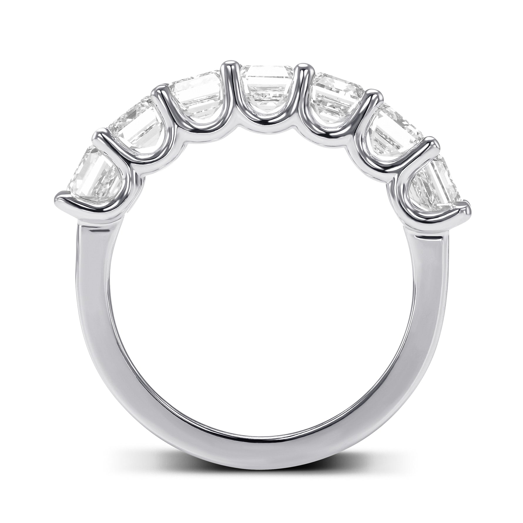 Emerald-cut Seven-stone Diamond Ring
