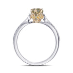 Chameleon Pear Side Stone Diamond Ring