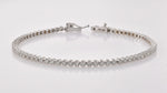 Round White Diamond Tennis Bracelet