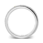 Milgrain Multicolored Diamond Stackable Band Ring