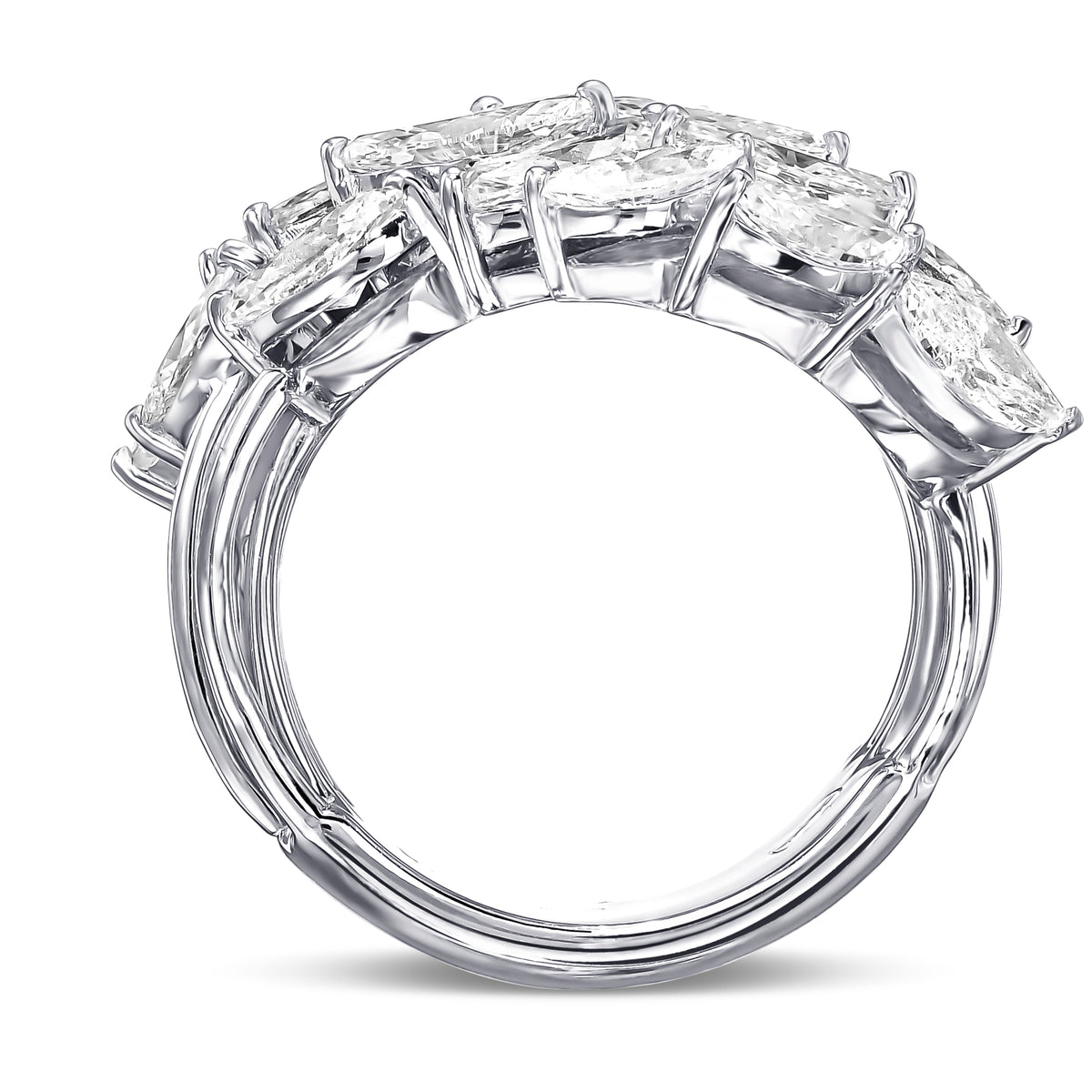 Marquise Cluster Couture Diamond Ring