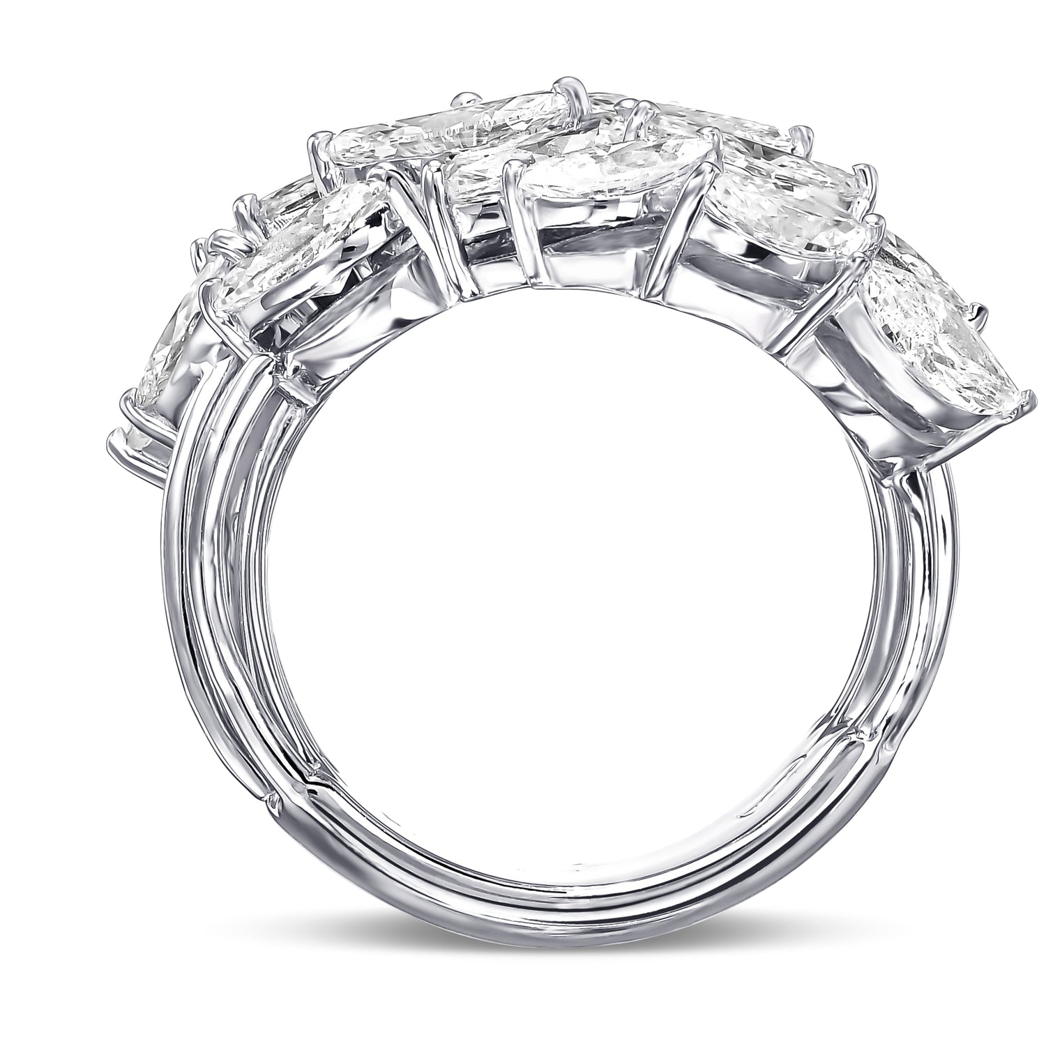 Marquise Cluster Couture Diamond Ring