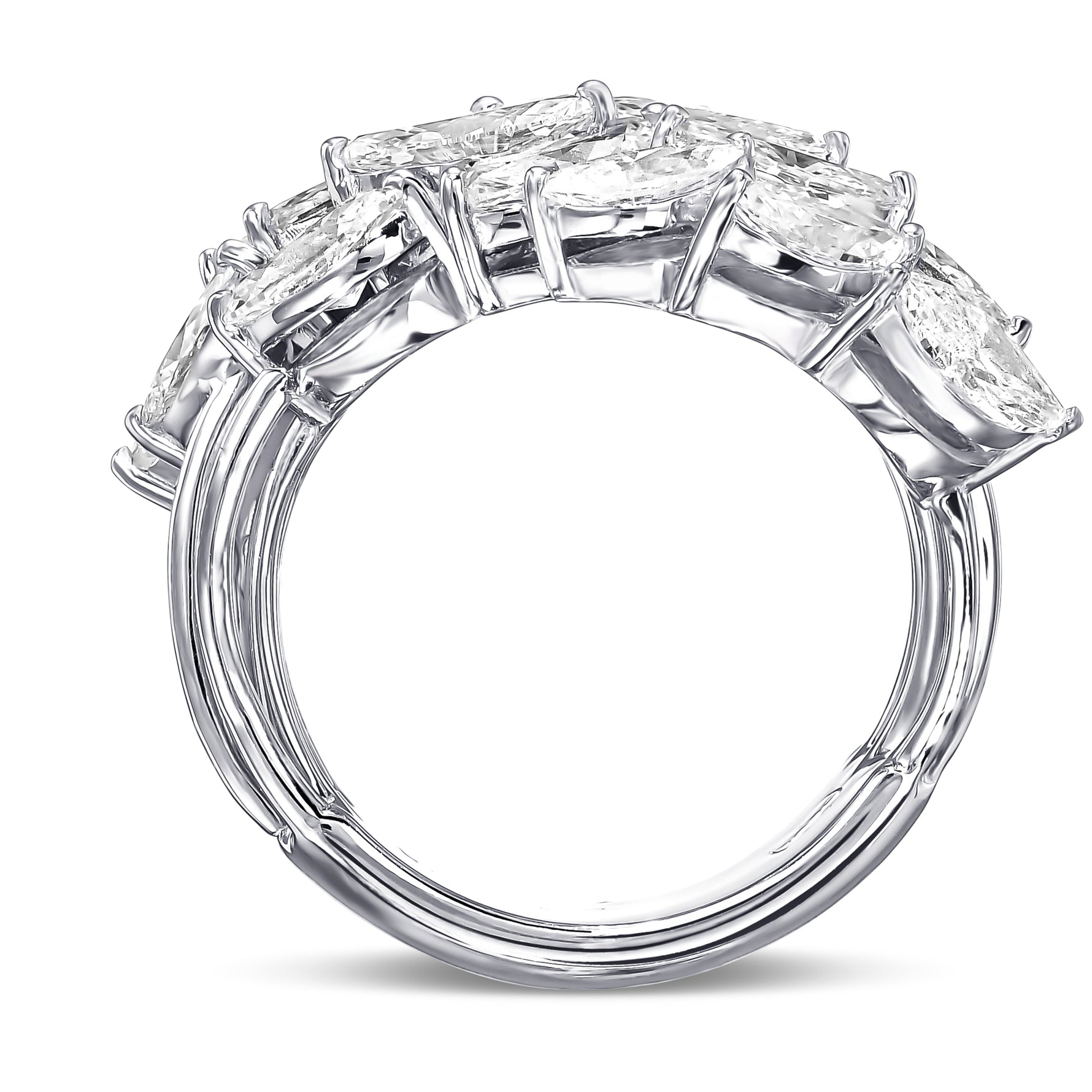 Marquise Cluster Couture Diamond Ring