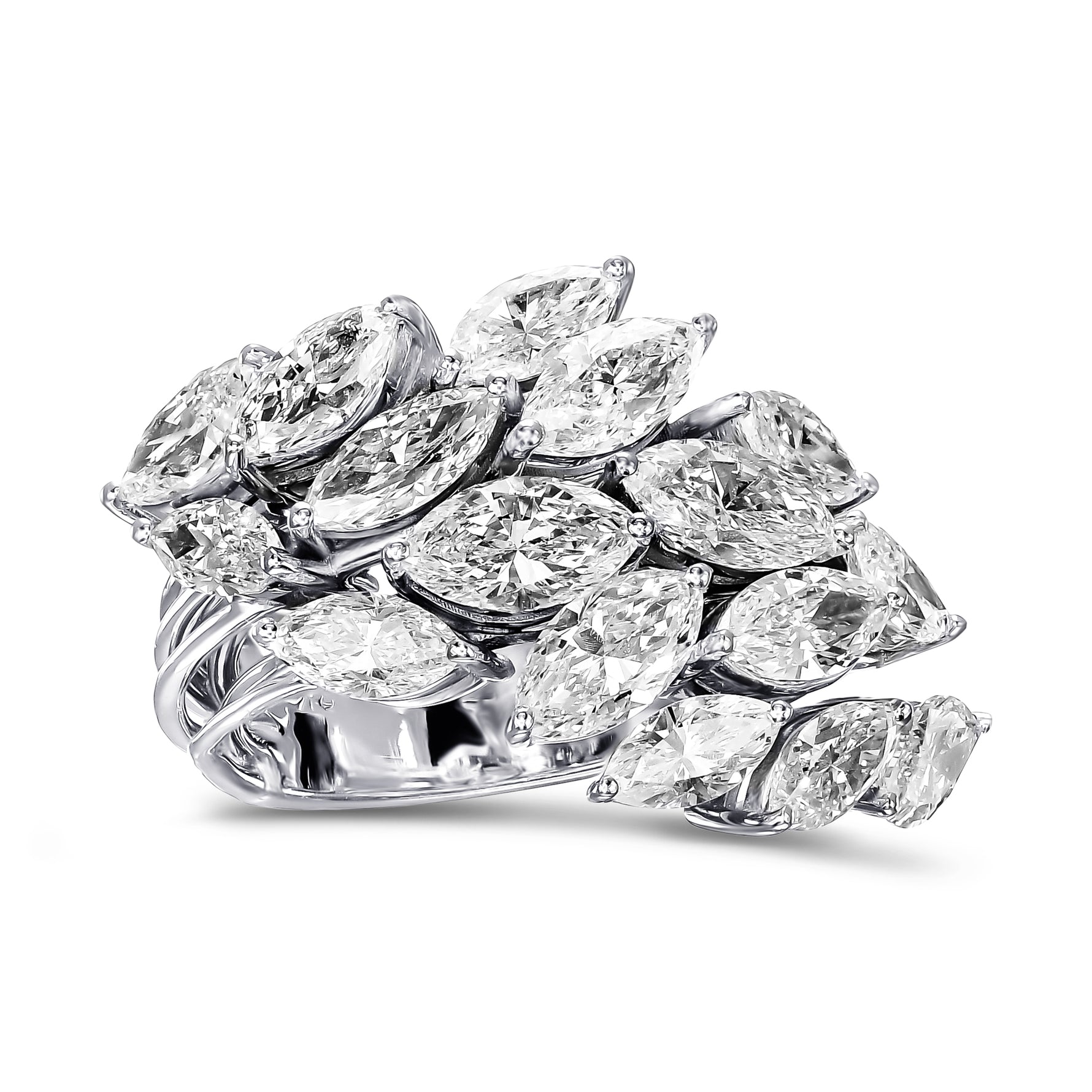 Marquise Cluster Couture Diamond Ring