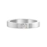 Round Diamond Solitaire Band Ring