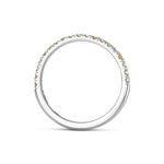 Fancy Light Yellow and White Diamond Band Ring