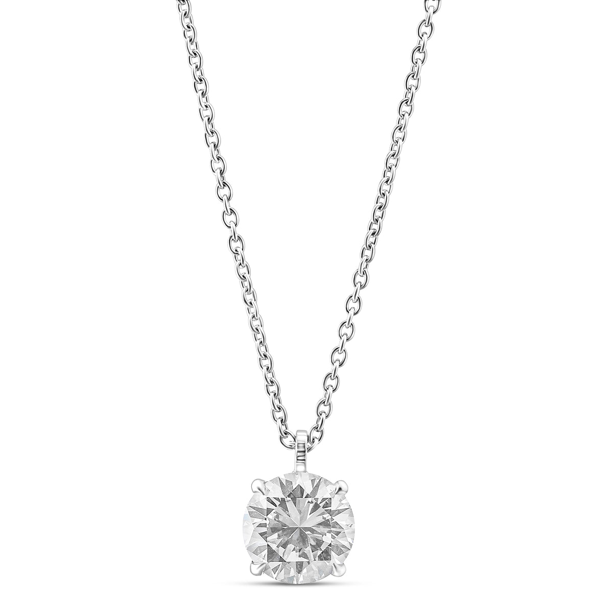 Round Brilliant Solitaire Diamond Pendant