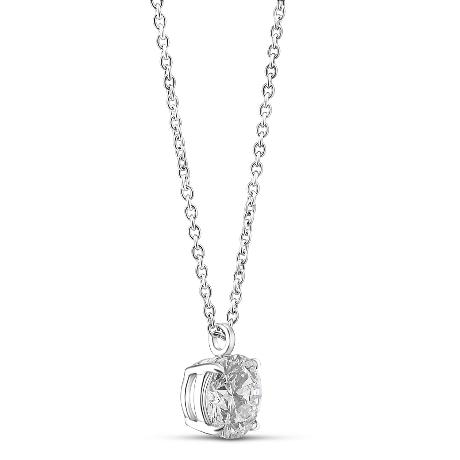Round Brilliant Solitaire Diamond Pendant