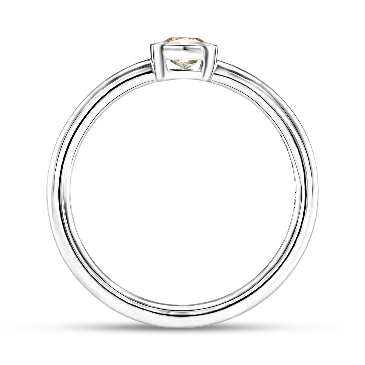 Chameleon Cushion Diamond Solitaire Ring