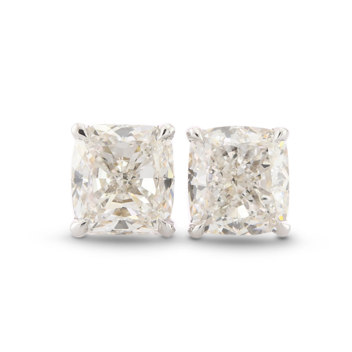 Cushion Diamond Stud Earrings