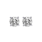 Round Brilliant Diamond Stud Earrings