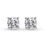 Round Brilliant Diamond Stud Earrings