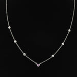 Fancy Intense Pinkish Purple Heart Diamond Pendant