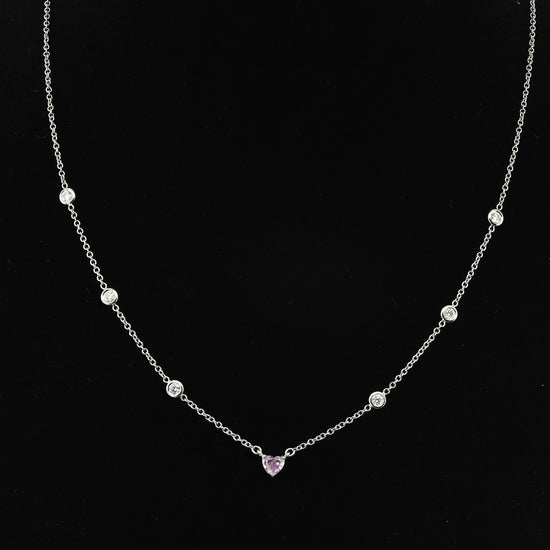Fancy Intense Pinkish Purple Heart Diamond Pendant