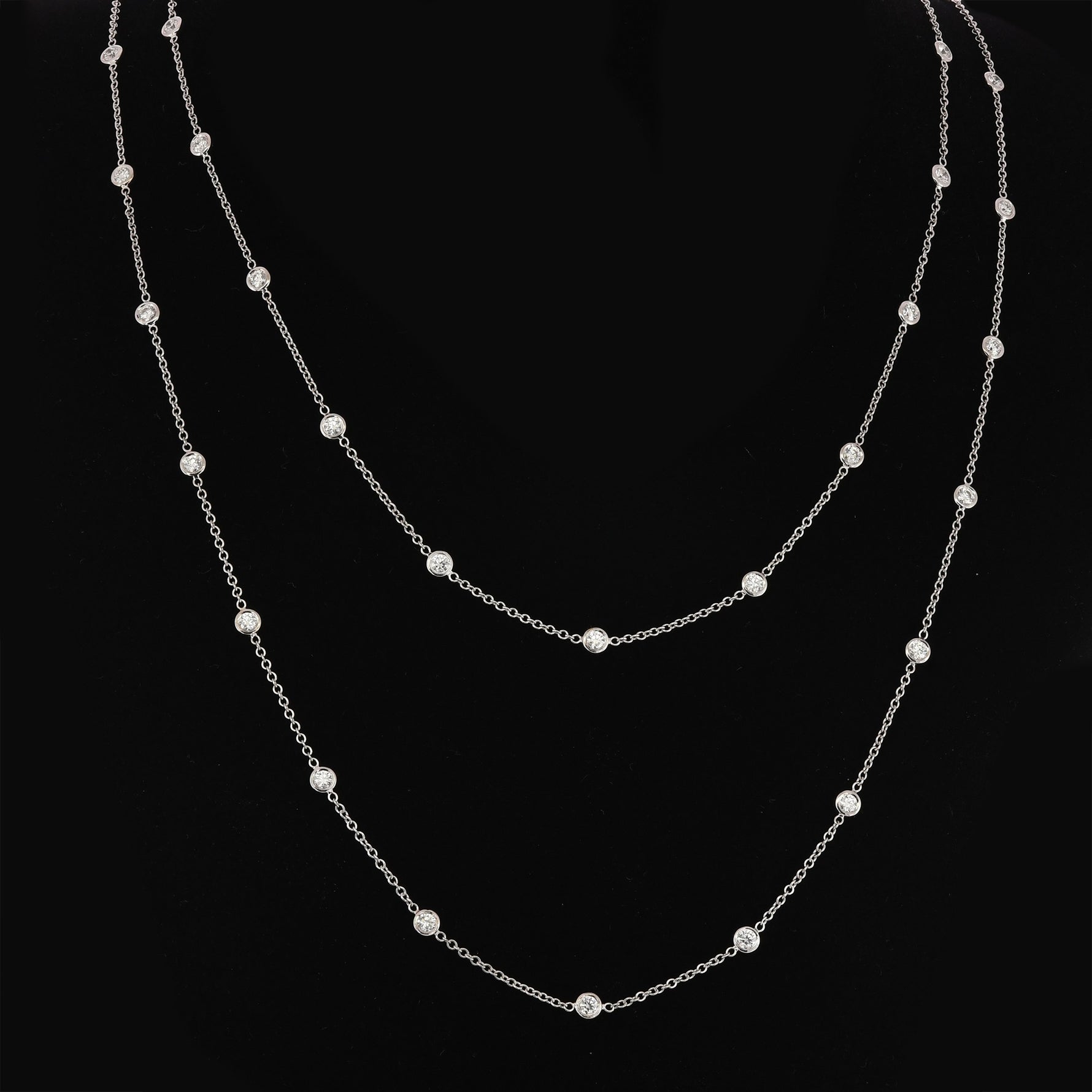 Diamond Bezel Necklace