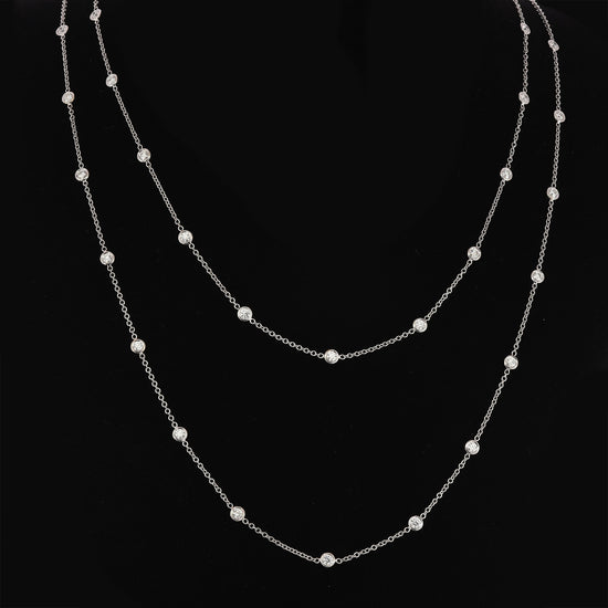 Diamond Bezel Necklace