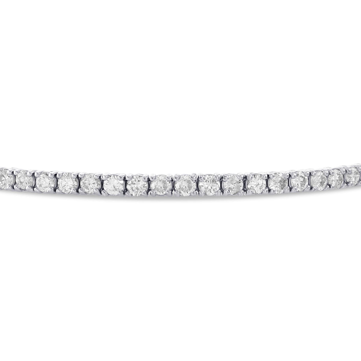 Colorless Round Brilliant Diamond Tennis Bracelet