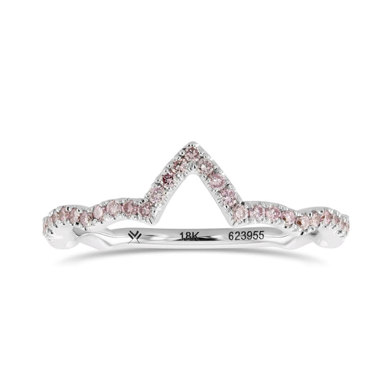 Pink Pear Sapphire & Pink Diamond Engagement Wedding Ring Set