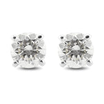 Round Brilliant Stud Diamond Earrings