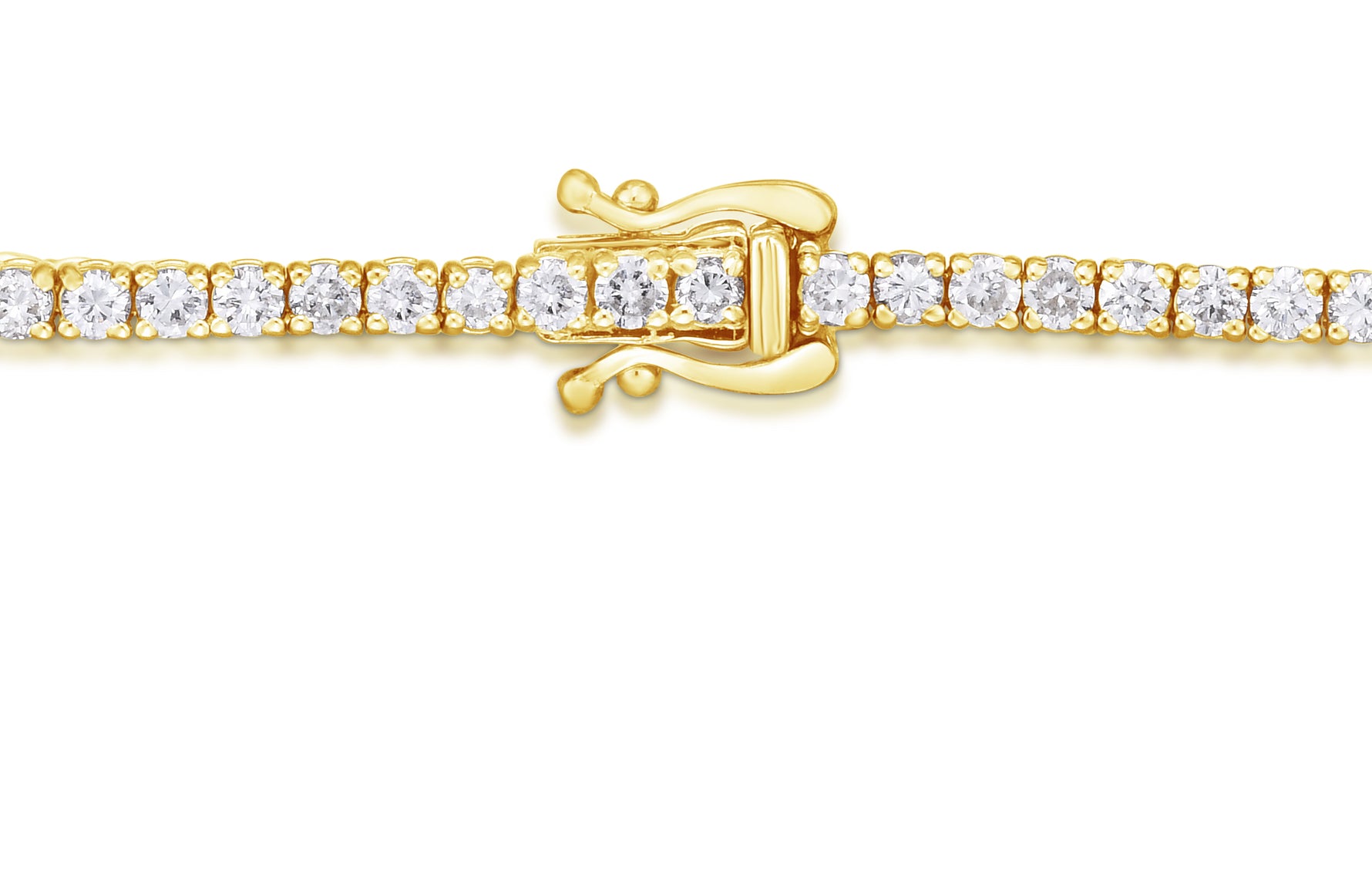 Colorless Round Brilliant Diamond Tennis Bracelet