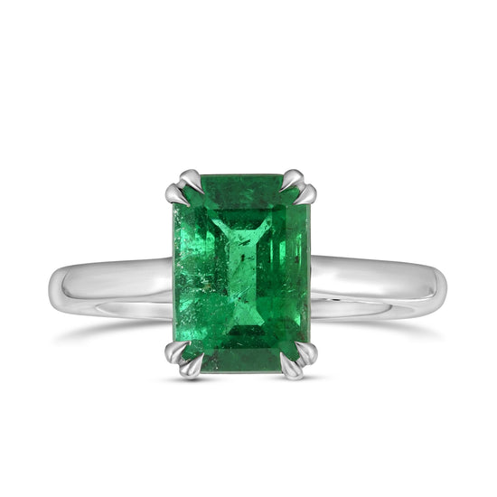 Emerald Solitaire Ring