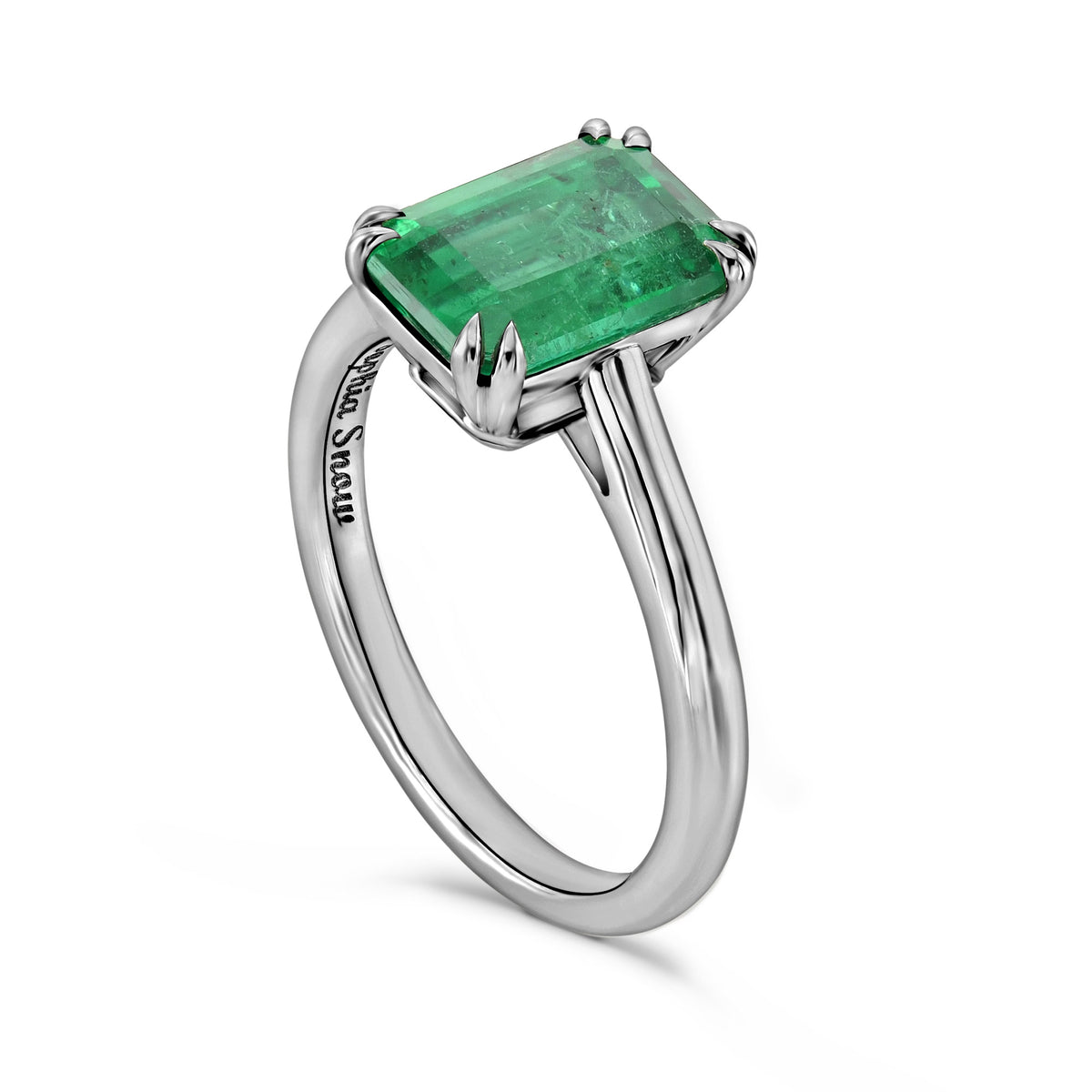 Emerald Solitaire Ring
