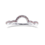 Fancy Pink Diamond Contoured Wedding Band