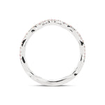 Fancy Pink Diamond Contoured Wedding Band