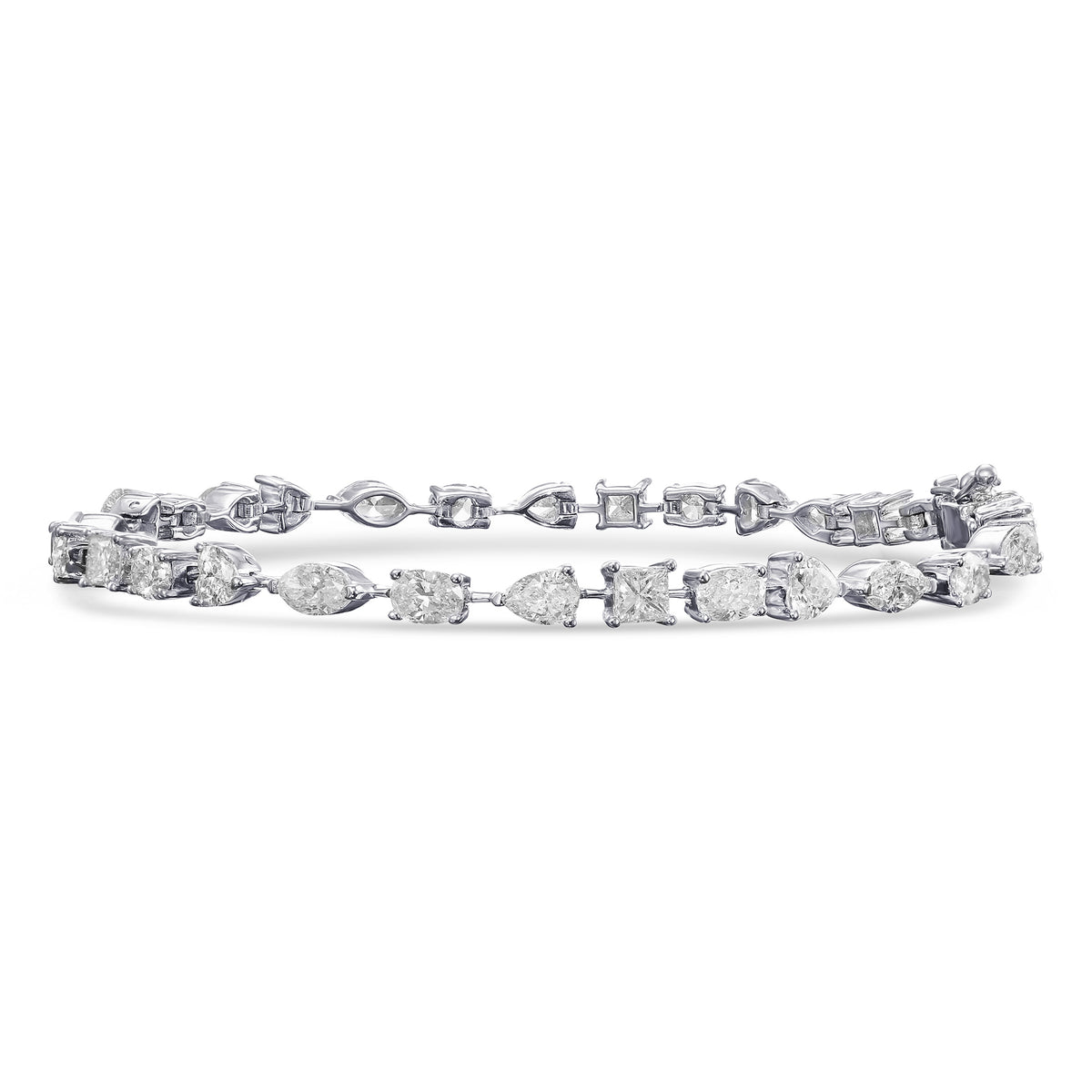Colorless Mix Shape Diamond Bracelet