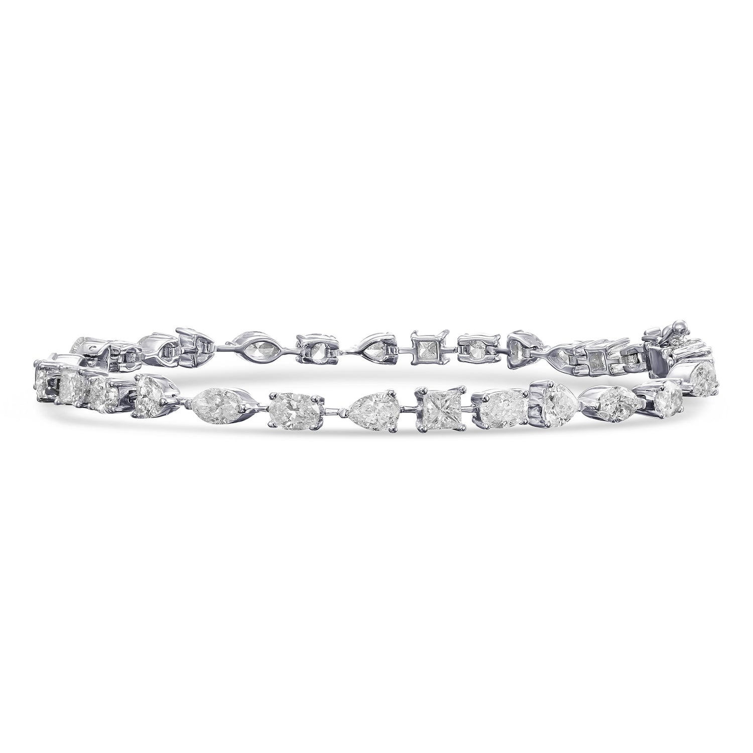 Colorless Mix Shape Diamond Bracelet