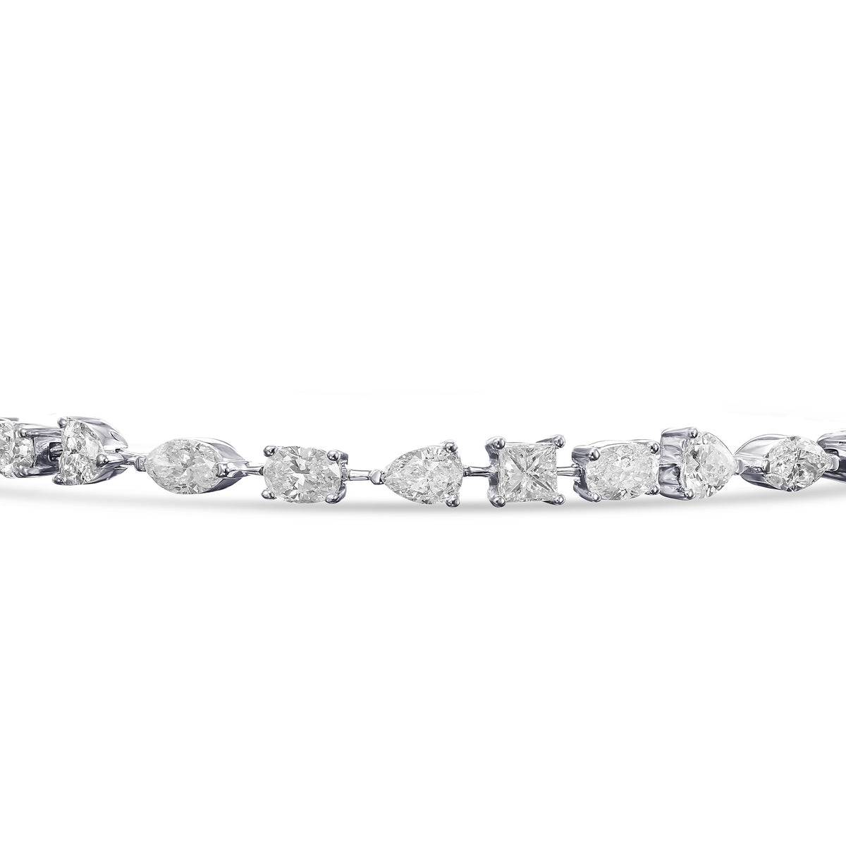 Colorless Mix Shape Diamond Bracelet