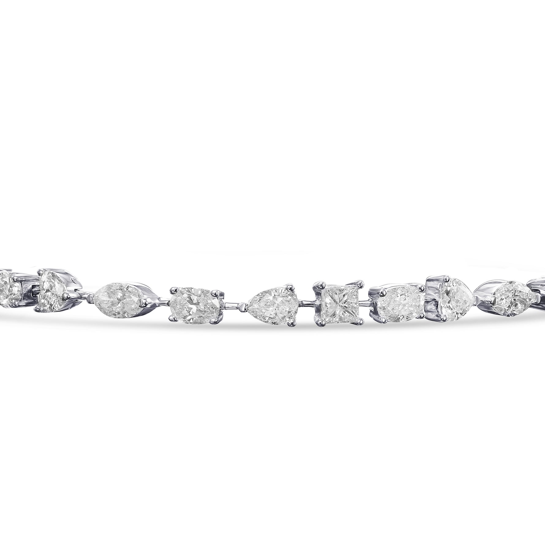 Colorless Mix Shape Diamond Bracelet