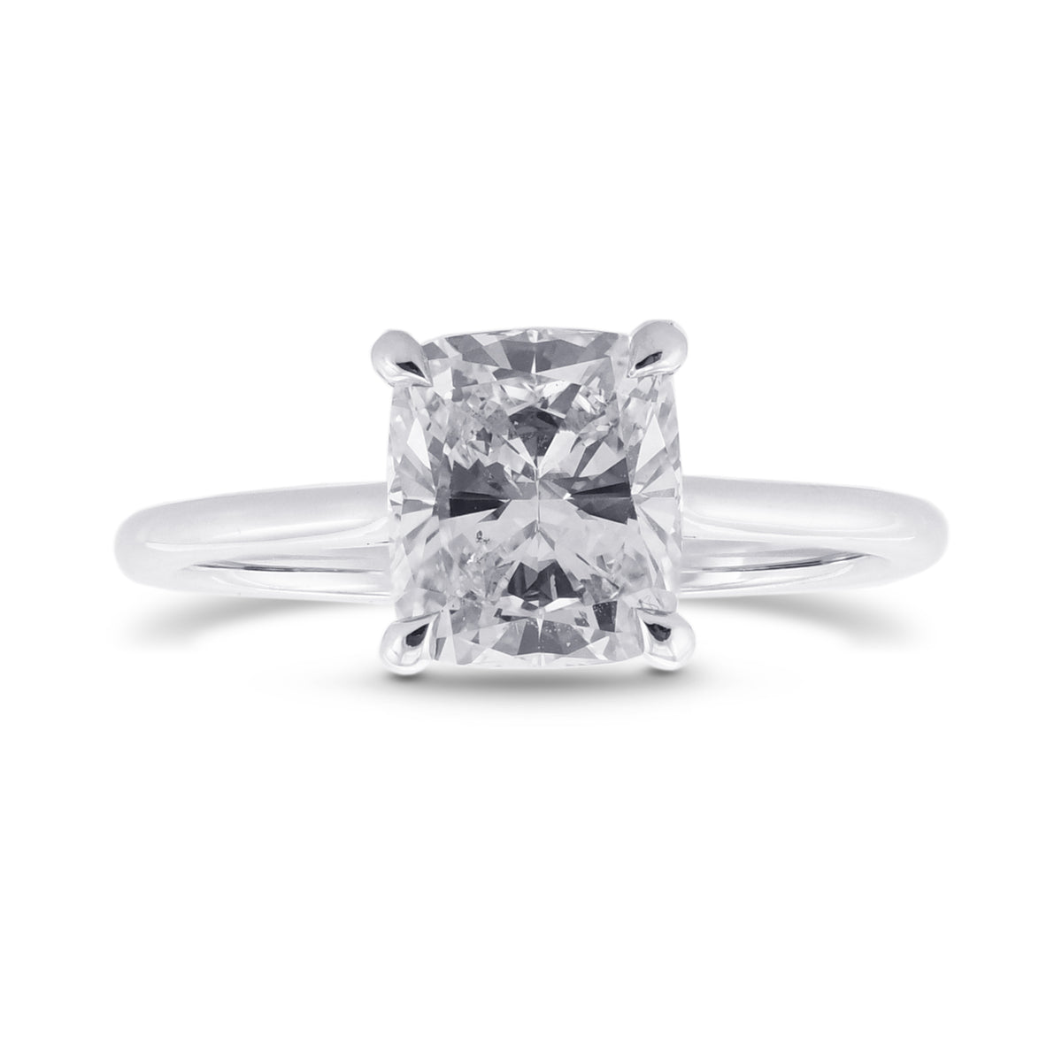 Cushion Solitaire Diamond Ring
