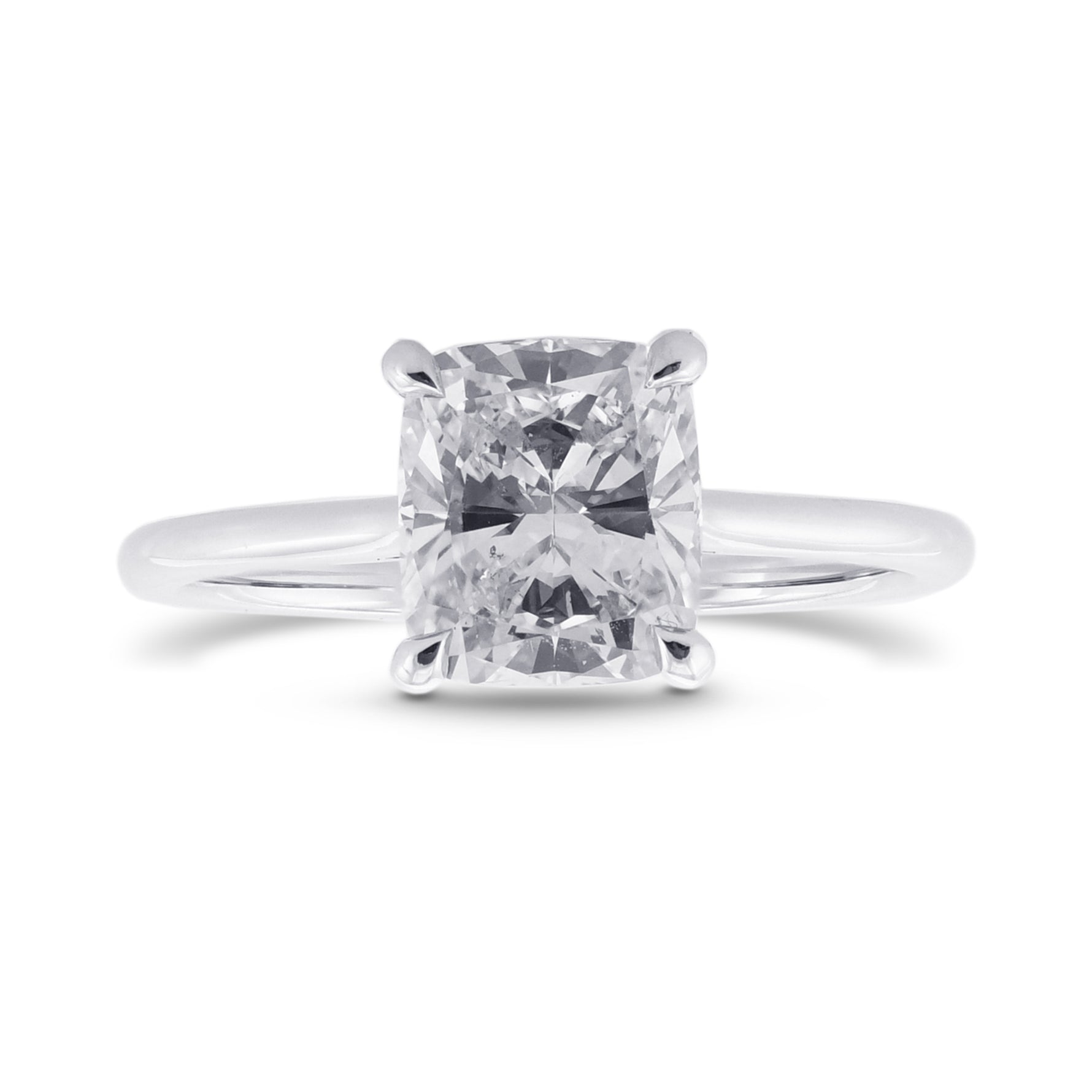 Cushion Solitaire Diamond Ring