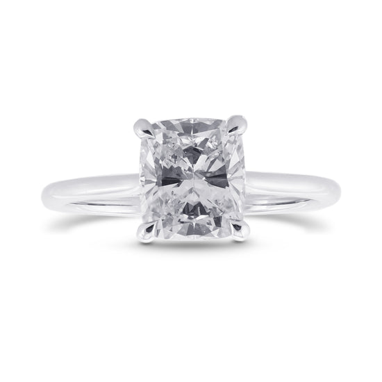 Cushion Solitaire Diamond Ring