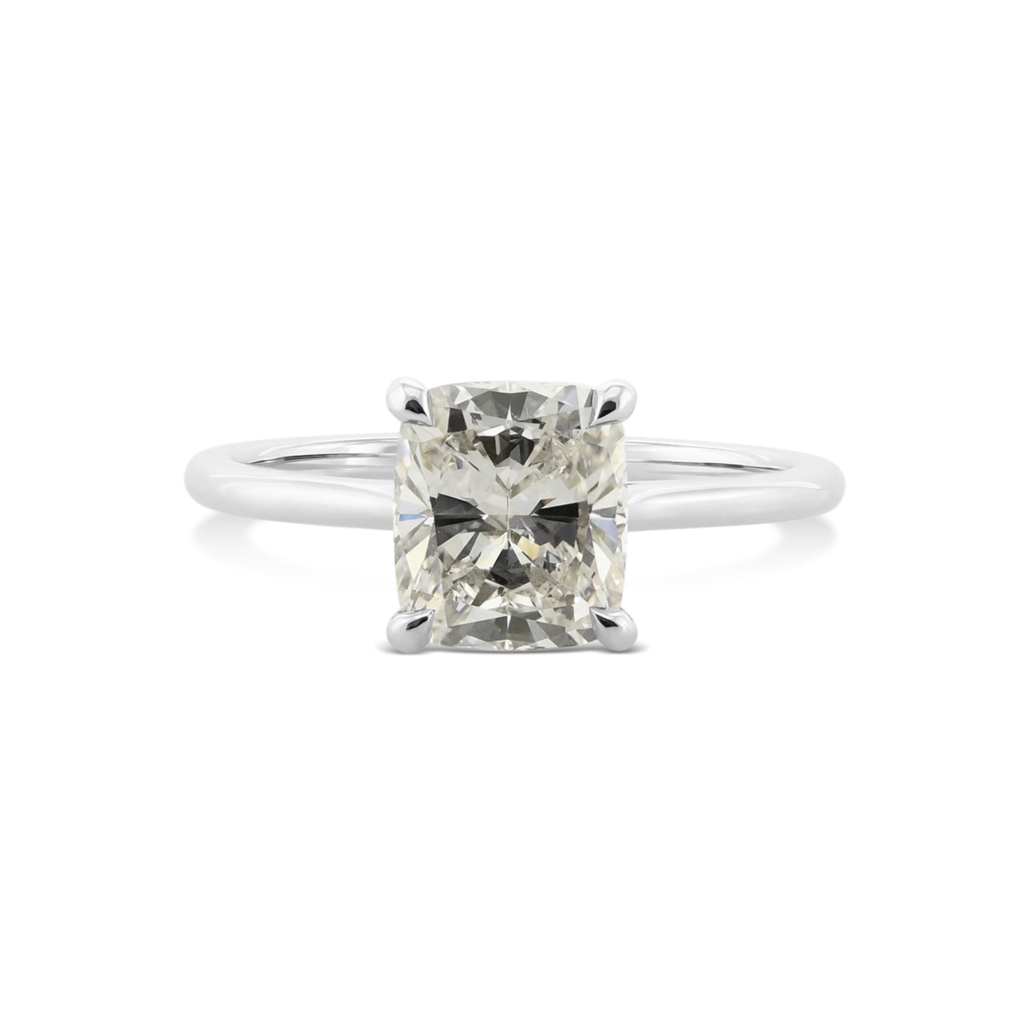 Cushion Solitaire Diamond Ring