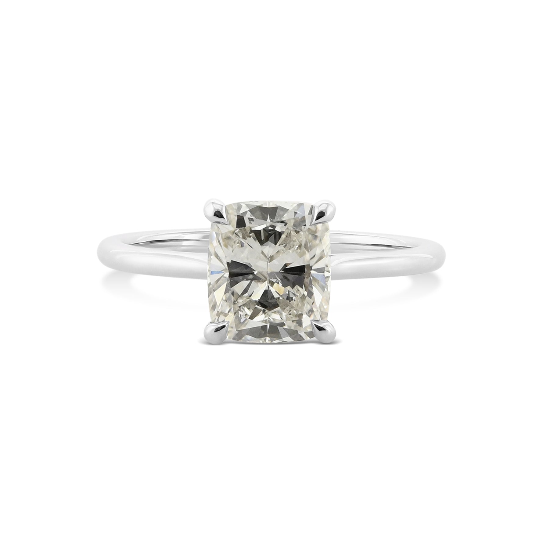 Cushion Solitaire Diamond Ring