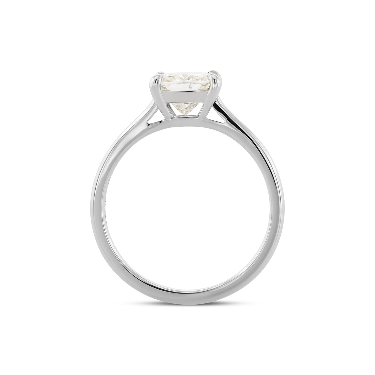 Cushion Solitaire Diamond Ring