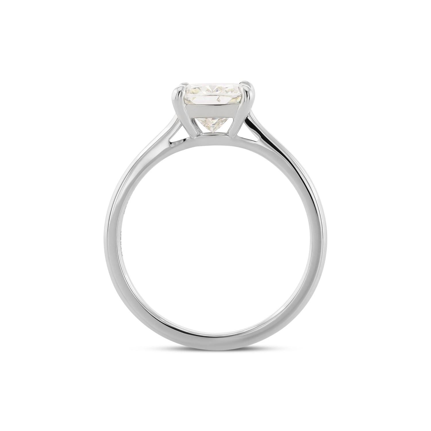 Cushion Solitaire Diamond Ring