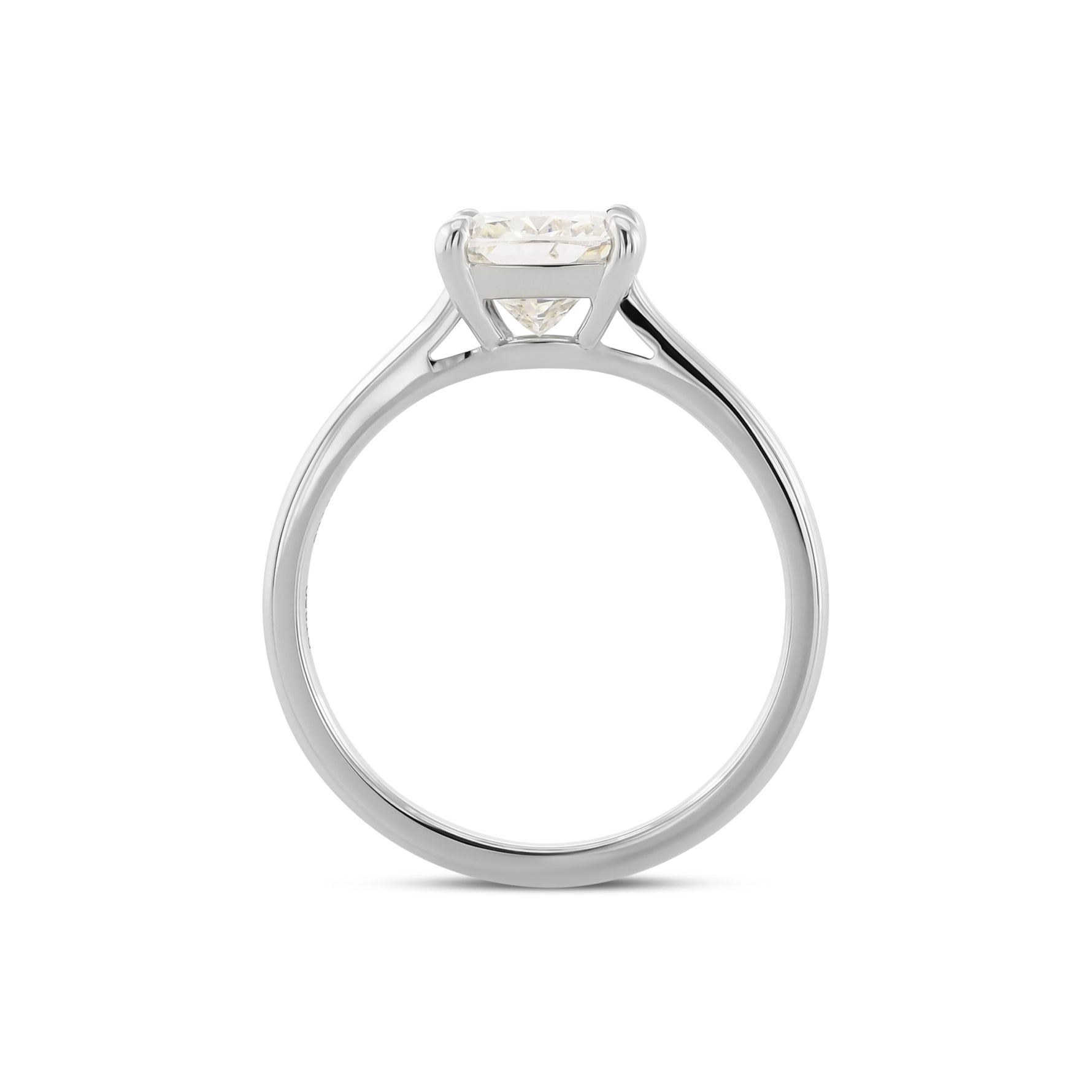 Cushion Solitaire Diamond Ring