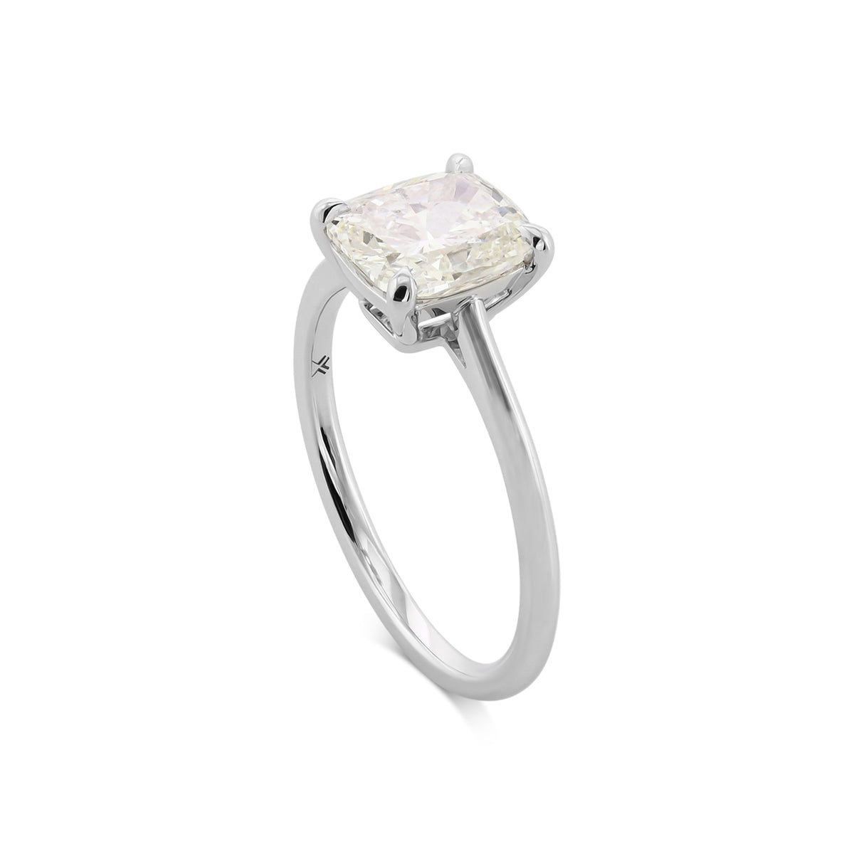 Cushion Solitaire Diamond Ring