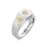 Fancy Yellow Green & Fancy Yellow Diamond Men's Ring